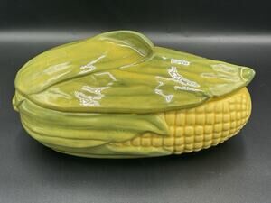Vintage Shawnee Pottery Corn King Covered Casserole Dish #74 USA 1.5 Qt Ceramic